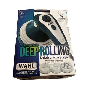 Wahl Deep Rolling Shiatsu Massager - Blue and White